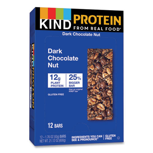 Protein Bars, Double Dark Chocolate, 1.76 Oz, 12/pack.