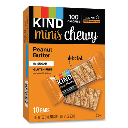 Minis Chewy, Peanut Butter, 0.81 Oz 10/pack.