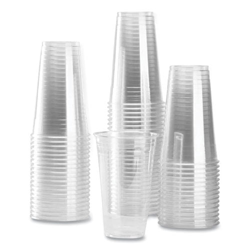 Pet Plastic Cups, 24 Oz, Clear, 600/carton.