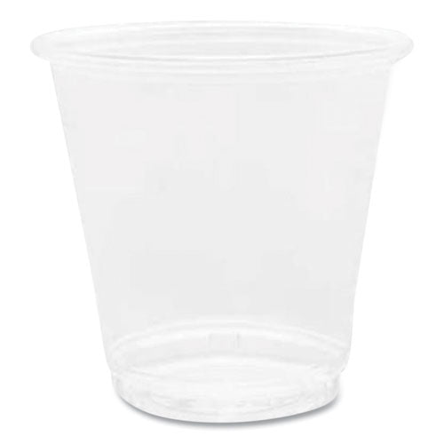 Pet Plastic Cups, 3 Oz, Clear, 2,500/carton.