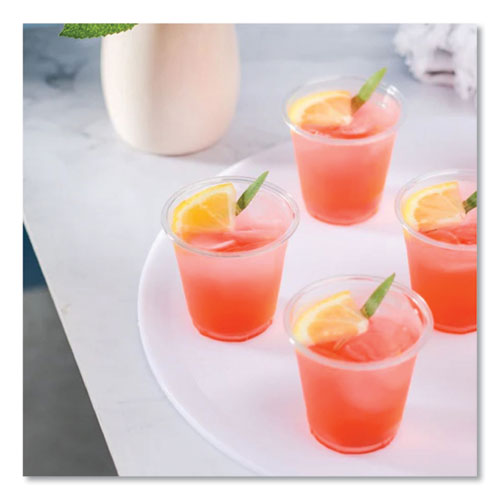 Pet Plastic Cups, 3 Oz, Clear, 2,500/carton.