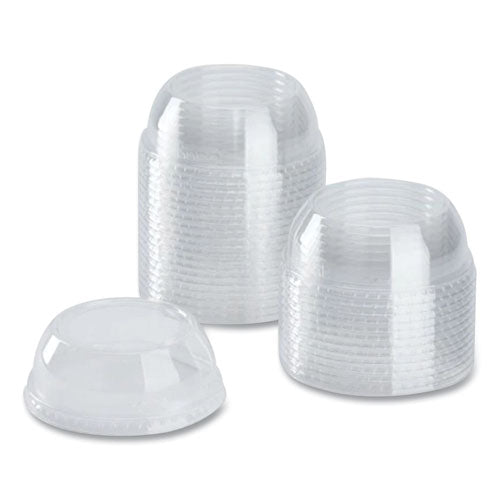 Pet Lids, Wide Opening Dome, Fits 12 Oz To 24 Oz Cold Cups, Clear, 1,000/carton.