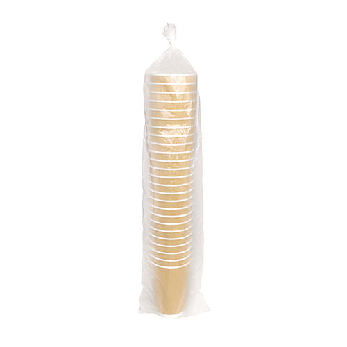 Ripple Hot Cups, 16 Oz, Kraft/white, 500/carton.