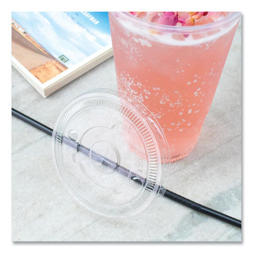 Pet Lids, Fits 32 Oz Cold Cups, Flat Lid, Clear, 600/carton.