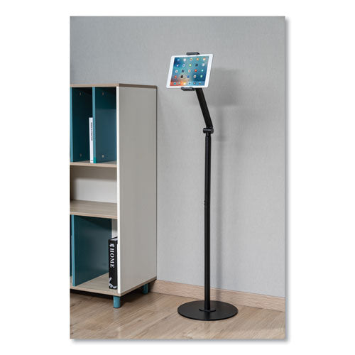 Tablet And Phone Stand, Floor Stand, Black.