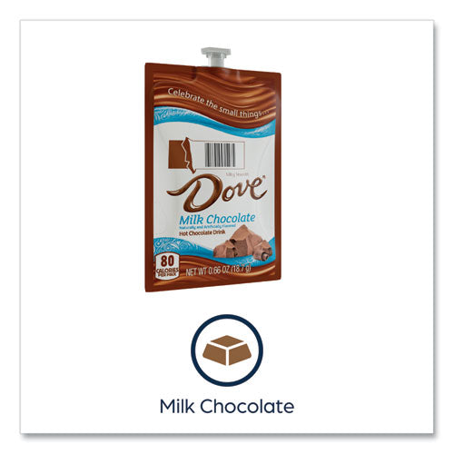 Dove Hot Chocolate Freshpack, Milk Chocolate, 0.66 Oz Pouch, 72/carton.