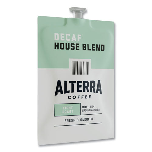 Alterra Decaf House Blend Coffee Freshpack, 0.25 Oz Pouch, 100/carton