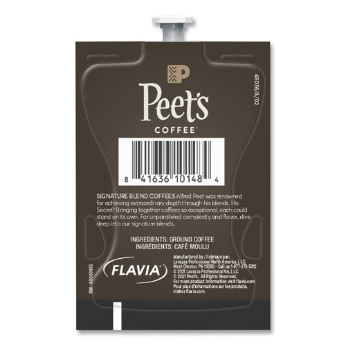 Peet's French Roast Coffee Freshpack, French Roast, 0.35 Oz Pouch, 76/carton.