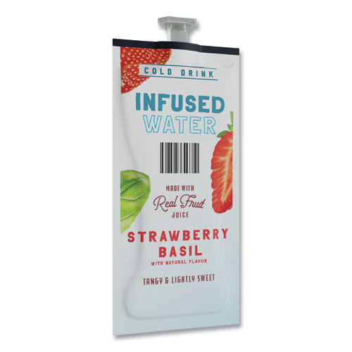 Strawberry Basil Infused Water Freshpack, Strawberry Basil, 0.11 Oz Pouch, 100/carton.