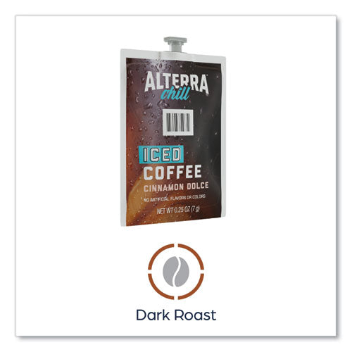 Alterra Cinnamon Dolce Iced Coffee Freshpack, Iced Cinnamon Dolce, 0.25 Oz Pouch, 90/carton.