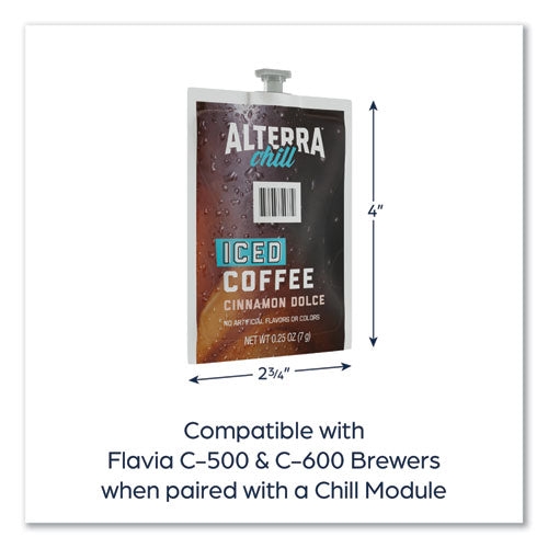 Alterra Cinnamon Dolce Iced Coffee Freshpack, Iced Cinnamon Dolce, 0.25 Oz Pouch, 90/carton.