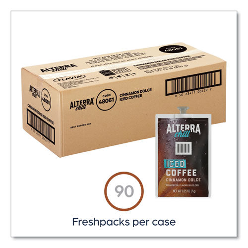 Alterra Cinnamon Dolce Iced Coffee Freshpack, Iced Cinnamon Dolce, 0.25 Oz Pouch, 90/carton.