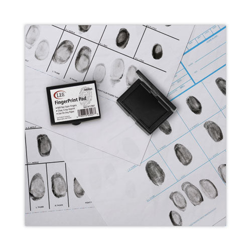 Inkless Fingerprint Pad, 2.25" X 1.75", Black.