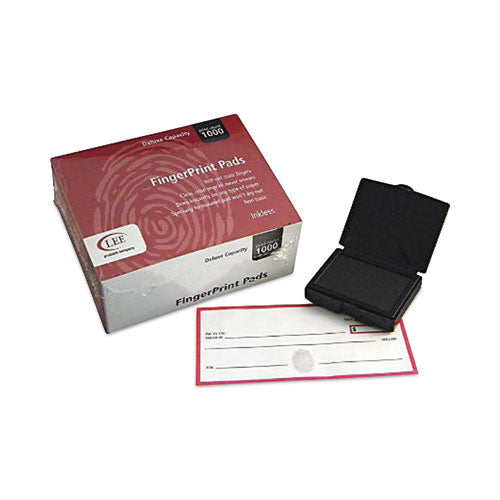 Inkless Fingerprint Pad, 2.25" X 175", Black, 12/pack.