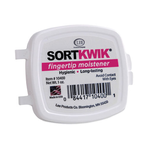 Sortkwik Fingertip Moisteners, 1 Oz, Pink.