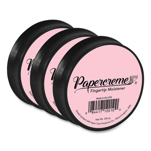 Papercreme Fingertip Moistener, 0.38 Oz, Coral, 3/pack.