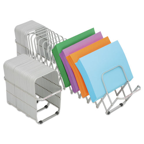 Flexifile Expandable Collator To Organizer, 24 Sections, Letter To Legal Size Files, 6.5" X 10.25" X 10.5", Silver.