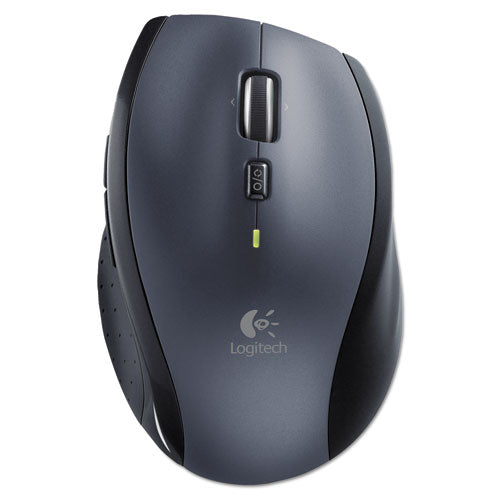 M705 Marathon Wireless Laser Mouse, 2.4 Ghz Frequency/30 Ft Wireless Range, Right Hand Use, Black.