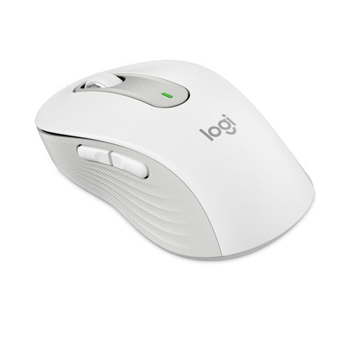 Signature M650 For Business Wireless Mouse, Large, 2.4 Ghz Frequency, 33 Ft Wireless Range,Right Hand Use, Off White