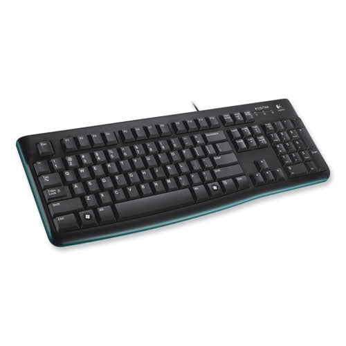 K120 Ergonomic Desktop Wired Keyboard, Usb, Black.