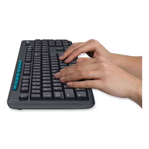 K270 Wireless Keyboard, Usb Unifying Receiver, Black.