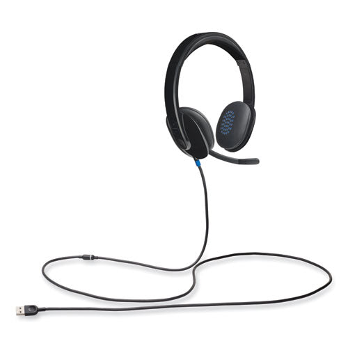 H540 Binaural Over The Head Corded Headset, Black.