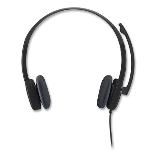 H151 Binaural Over The Head Headset, Black.