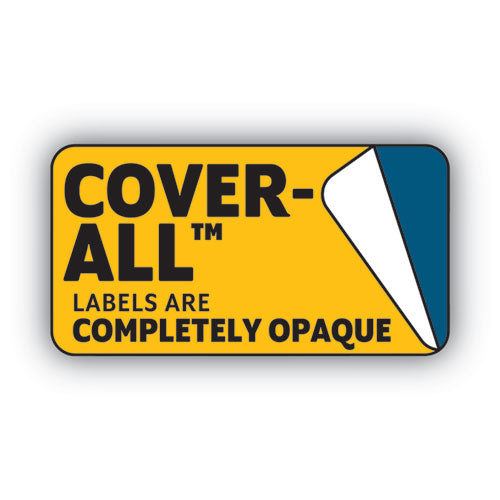 Cover-all Opaque Laser/inkjet Shipping Labels, Inkjet/laser Printers, 2 X 4, White, 10 Labels/sheet, 250 Sheets/box.