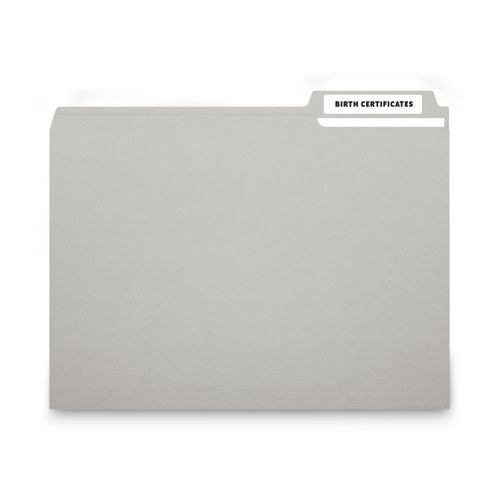 Cover-all Opaque File Folder Labels, Inkjet/laser Printers, 0.66 X 3.44,White, 30 Labels/sheet, 50 Sheets/box