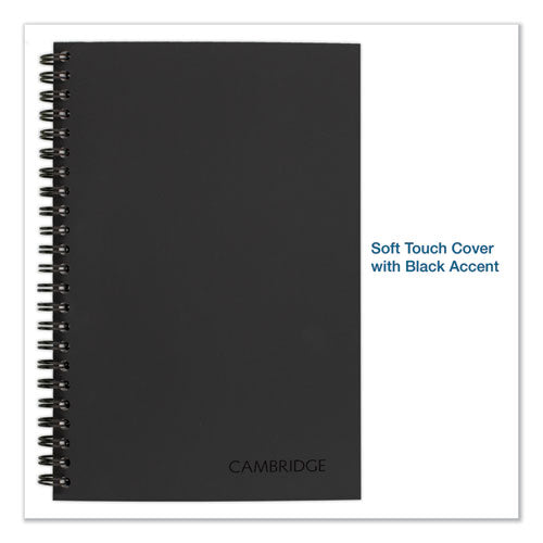 Wirebound Guided Quicknotes Notebook,1-subject, List-management Format, Dark Gray Cover, (80) 8 X 5 Sheets