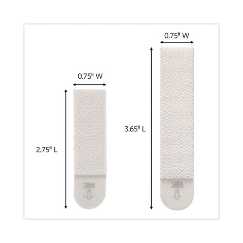 Picture Hanging Strips, Value Pack, Removable,(8) Large 0.63 X 3.63 Pairs, (4) Medium 0.5 X 2.75 Pairs, White