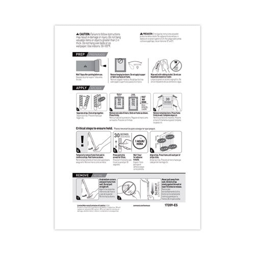 Picture Hanging Strips, Value Pack, Removable,(8) Large 0.63 X 3.63 Pairs, (4) Medium 0.5 X 2.75 Pairs, White