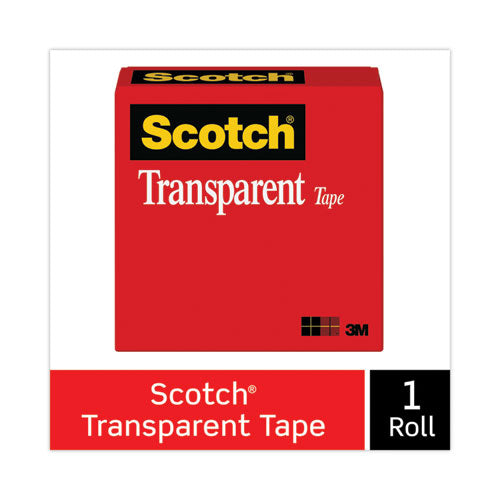 Transparent Tape, 1" Core, 0.75" X 36 Yds, Transparent.