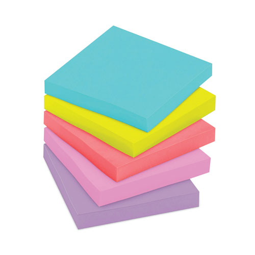 Pads In Supernova Neon Collection Colors, 3" X 3", 90 Sheets/pad, 12 Pads/pack.