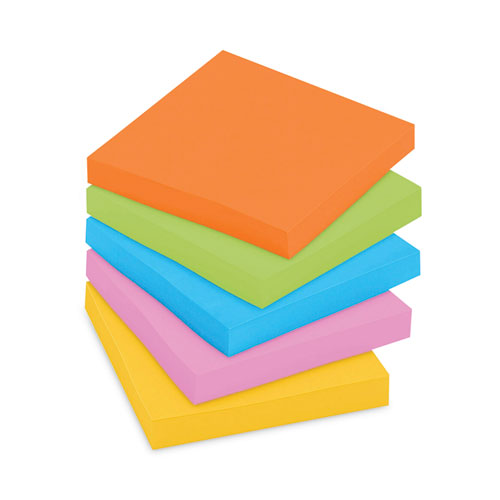 Pads In Energy Boost Collection Colors, 3" X 3", 90 Sheets/pad, 12 Pads/pack.