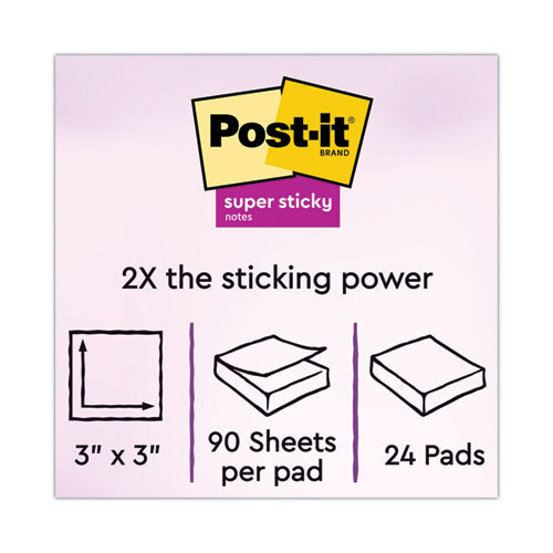 Pads In Canary Yellow, Cabinet Pack, 3" X 3", 90 Sheets/pad, 24 Pads/pack.