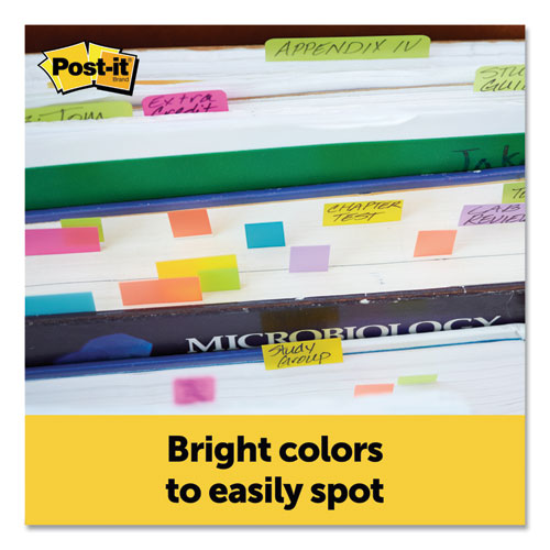 Page Flag Markers, Assorted Brights, 100 Flags/pad, 5 Pads/pack.