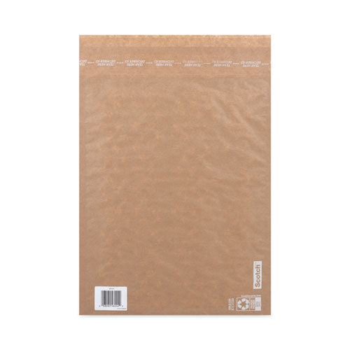 Curbside Recyclable Padded Mailer, #5, Bubble Cushion,Self-adhesive Closure, 12 X 17.25, Natural Kraft, 100/carton