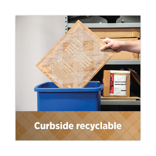Curbside Recyclable Padded Mailer, #5, Bubble Cushion,Self-adhesive Closure, 12 X 17.25, Natural Kraft, 100/carton