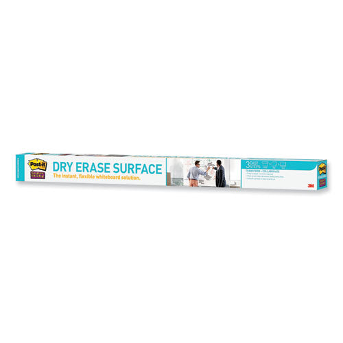 Dry Erase Surface With Adhesive Backing, 72 X 48, White Surface.