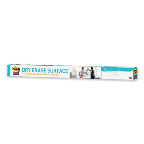 Dry Erase Surface With Adhesive Backing, 96 X 48, White Surface.