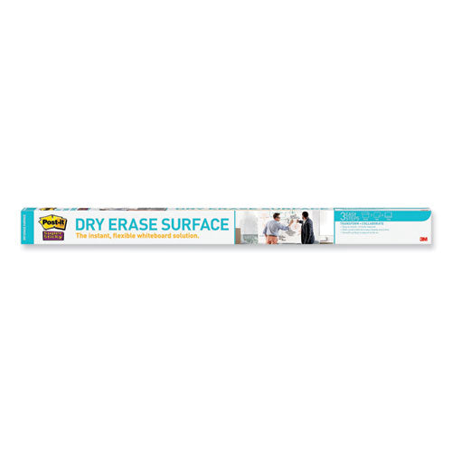 Dry Erase Surface With Adhesive Backing, 96 X 48, White Surface.