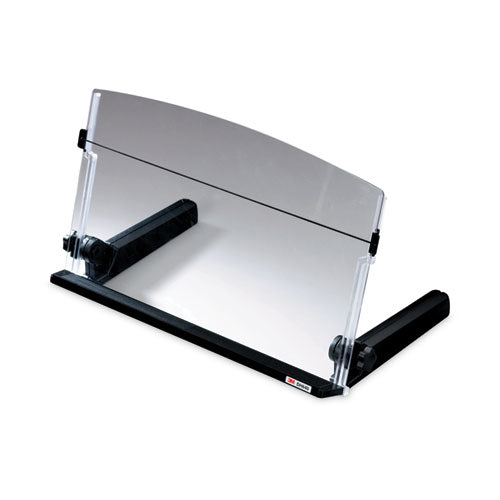 In-line Freestanding Copyholder, 300 Sheet Capacity, Plastic, Black/clear.