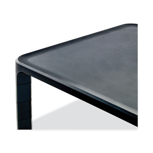 Adjustable Monitor Stand, 16" X 12" X 1.75" To 5.5", Black, Supports 20 Lbs.