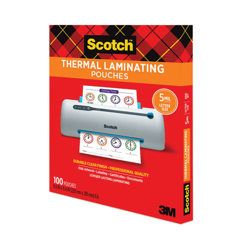Laminating Pouches, 5 Mil, 9" X 11.5", Gloss Clear, 100/pack.