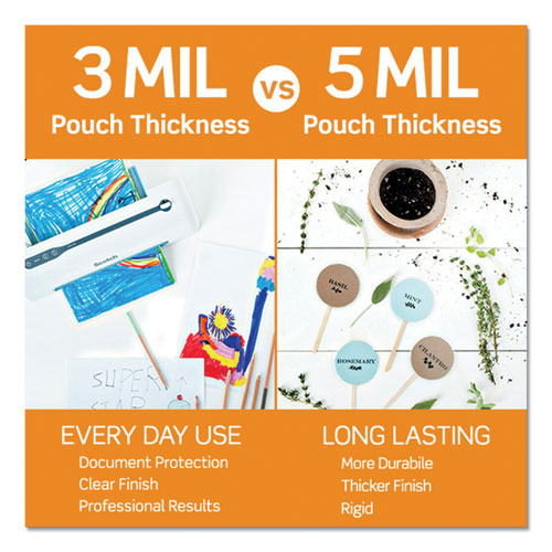 Laminating Pouches, 5 Mil, 5" X 7", Gloss Clear, 20/pack.