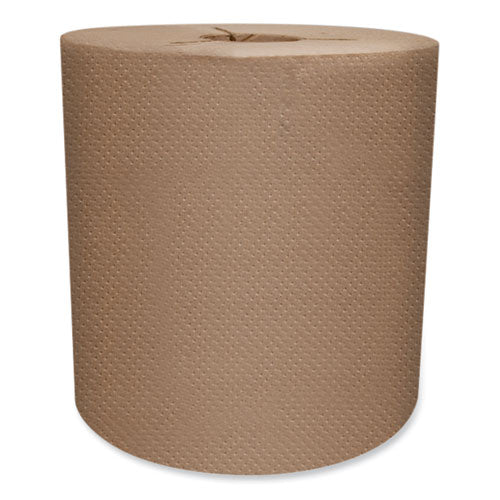 Morsoft Controlled Towels, Y-notch, 1-ply, 8" X 800 Ft, Kraft, 6 Rolls/carton.