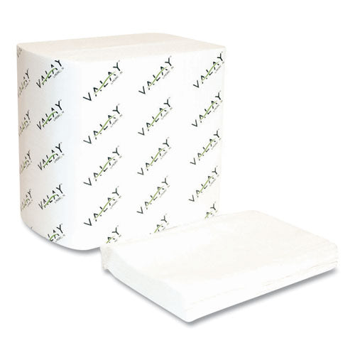 Valay Interfolded Napkins, 2-ply, 6.5 X 8.25, White, 500/pack, 12 Packs/carton.