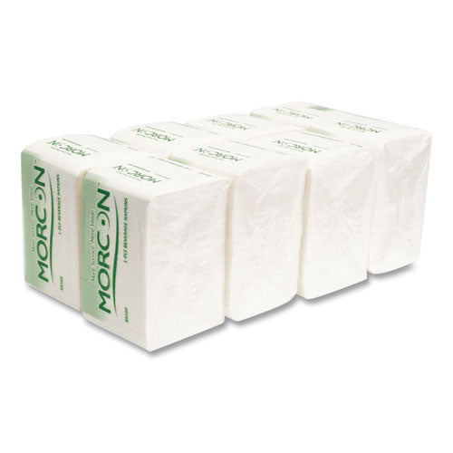 Morsoft Beverage Napkins, 9 X 9/4, White, 500/pack, 8 Packs/carton.