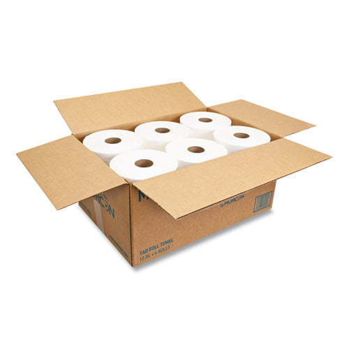 10 Inch Tad Roll Towels, 1-ply, 10" X 500 Ft, White, 6 Rolls/carton.